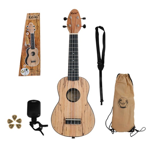 [4100176] UKELELE C/AFINADOR PACK KEIKE CAFE