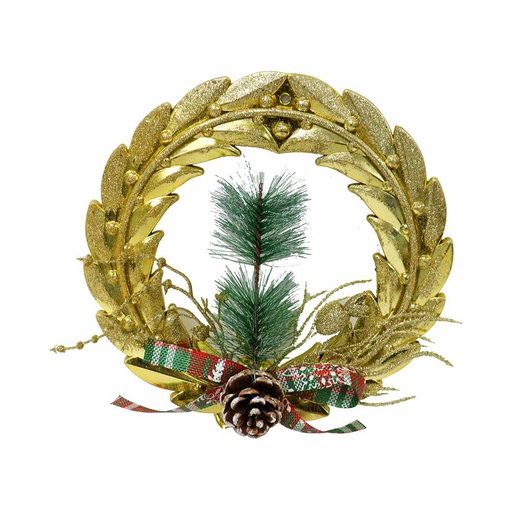 [6200817] Corona Navidad Surtidos 22Cm Mia-10452