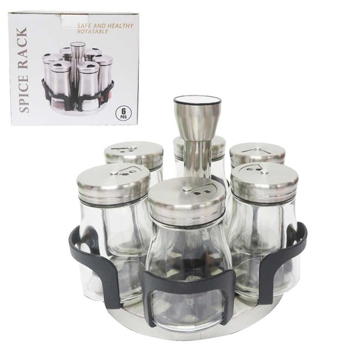 [1100416] Set Condimenteros 6 Piezas 150Ml Mia-20751