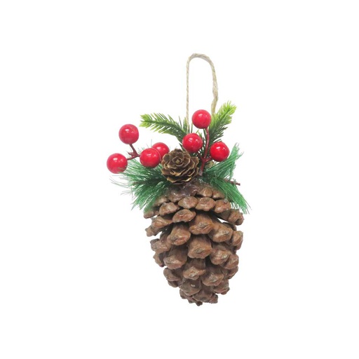 [6200253] Pina Colgante Navidad 7X15Cm Mia-20801