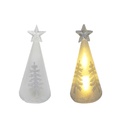 Adorno Navidad Arbol Con Luz 15Cm Mia-20810