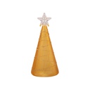 Árbol Navidad Vidrio Luz 15Cm Mia-20814