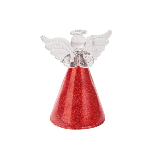 [6200334] Angel Colgante Vidrio Rojo 8Cm Mia-20819