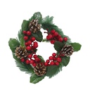 Corona Navideña con Piñas 20cm MIA-20821