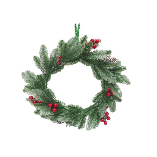 [6200827] Corona Navidad 30Cm Mia-20824