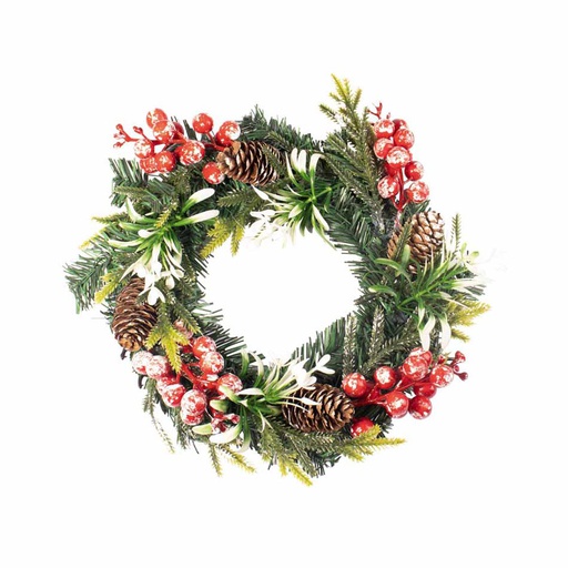 [6200825] Corona Navidad 24Cm Mia-20831