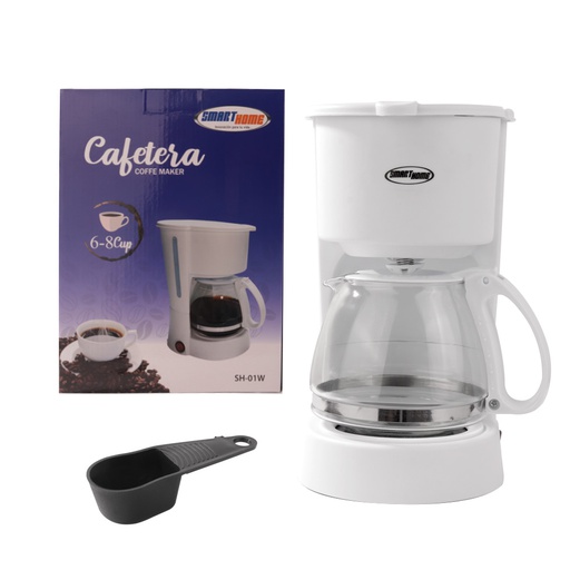 [7100270] Cafetera 650W Blanca Smart Home SH-01W