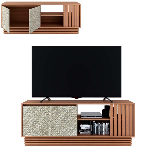 [1303330] Centro De Entretenimiento Para Tv 65 Pulgadas Mdp Tecno Mobili R14800003