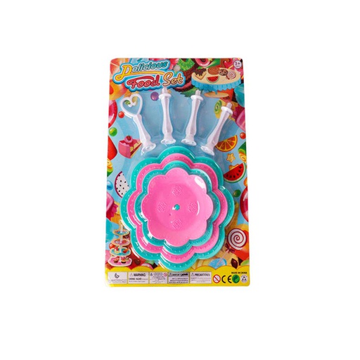 [6101915] Kit Porta Bocaditos 4 Niveles Plástico Delicious 037