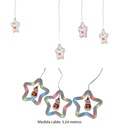 Adorno Colgante Luces Muñeco Nieve Calida Mia-10558