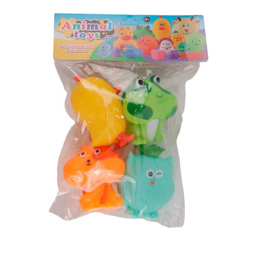 [6103571] Set Animales Chillones Funda 4 Piezas Surtido 8989-211