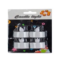 Set de 4 Velas con Luz Blanca MIA11360
