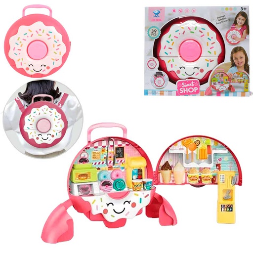 [6101714] Mochila Sweet Shop Forma De Dona Con Accesorios 1006