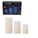 Set Velas Plásticas Led 3 Piezas | Mia11378