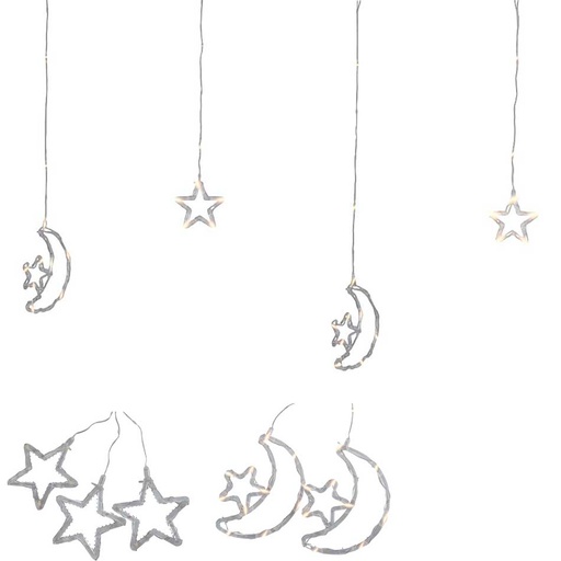 [6201751] Guirnalda Led Estrella/Luna Calida 5L 5M Mia11022