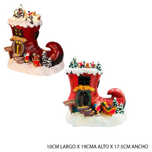 [6200571] Casa Navidad Forma De Bota Mia11034