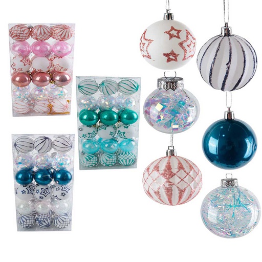 [6201156] Esfera 6.5Cm Plástica 32 Piezas Caja Mia12204