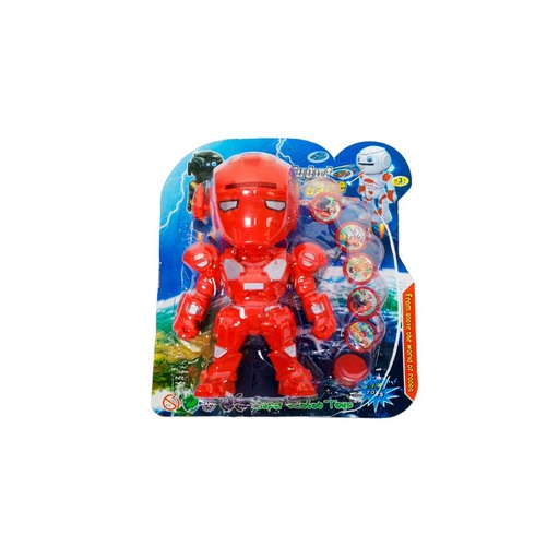 [6103501] Robot Lanza Tazos 7 Piezas Blister Fd-8888