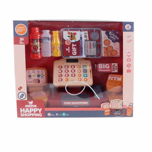 [6100591] Caja Registradora Con Escaner Y Accesorios De Compras 8288A3