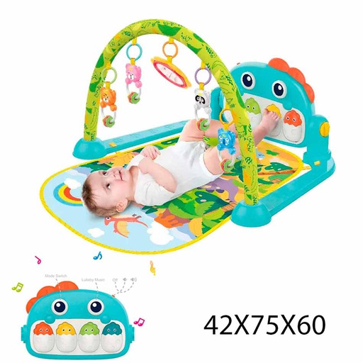 [5500142] Gimnasio Musical para Bebe Piano Dinosaurio HE0643