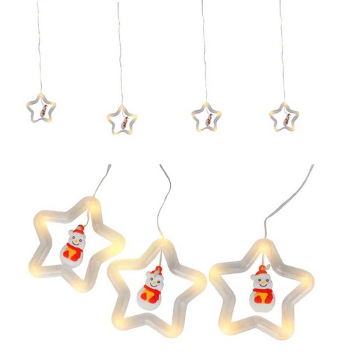 [6202427] Adorno Colgante Luces Muñeco Nieve Multi Mia-10557