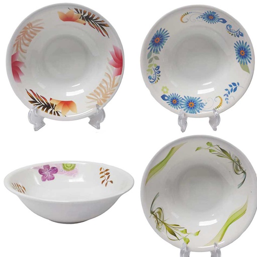 [1205359] Bowl Melamina Diseño Surtido 8 Pulgadas 216B