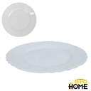 Plato Tendido Opal Redondo 10 pulgadas Big Home Blanco LKP100/6