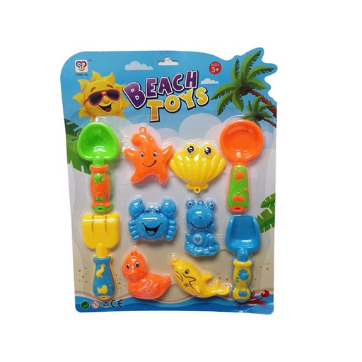 [6300666] Set Juguete de Playa 10Pzs Mia-801