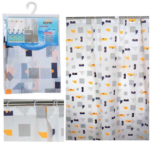 [1500360] Cortina Para Baño 180X180Cm Big Home 16891-21