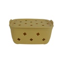 Canasta Plastica Rectangular Con Tapa 11.5X24X17Cm Mia12607