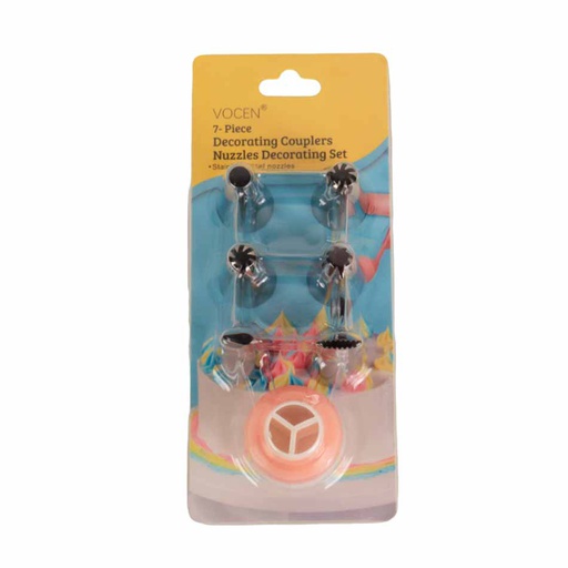 [1108098] Set Boquilla Para Reposteria Con Acoplador Blister 7 Piezas Mia12505