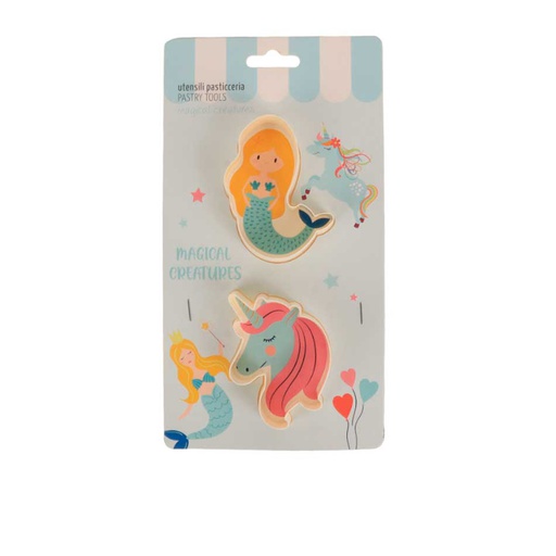 [1108111] Cortador Para Galleta X2 Piezas Sirena Mia-12523