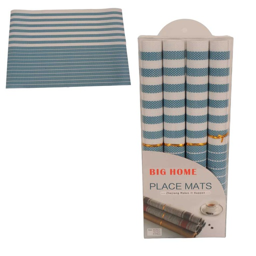 [1205481] Individual C/Porta Vasos X8 Piezas Big-Home Big11717